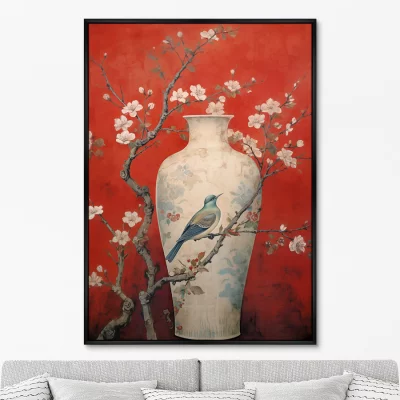 Постер на холсте China porcelain vase 75X105 CM 6