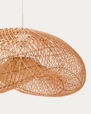Потолочный абажур из ротанга Isora с натуральной отделкой 80X35 CM 5