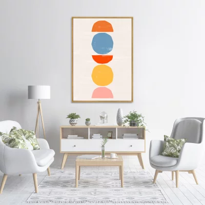 Постер на холсте Color vibes 75X105 CM 3