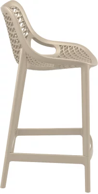 Стул пластиковый полубарный Air 44X51X95 CM бежевый 5