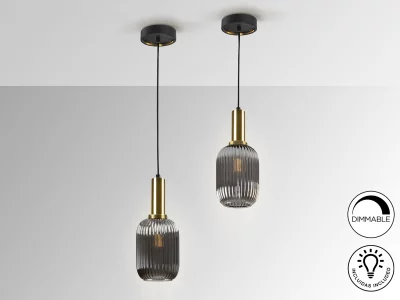 Подвесной светильник Norma 1L дымчатый 14X35 CM 8