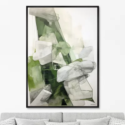 Постер на холсте Space of Emeralds 75X105 CM 6