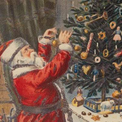 Набор из двух шкатулок в виде книг Xmas 27X7X33 / 25X5X25 CM 4