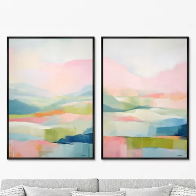 Набор из двух постеров на холсте Landscape Collection 75X105 / 75X105 CM 8