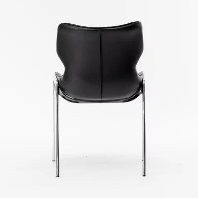 Стул Найроби черная экокожа ножки хромированные 53X63.5X82 CM 5