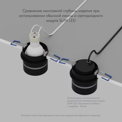 Встраиваемый влагозащищенный точечный светильник Ribe 7X7X6 CM 5