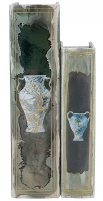 Набор из двух шкатулок в виде книг Naoise 18X7X27 / 13X5X21 CM 7