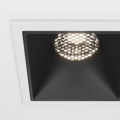 Встраиваемый светильник Alfa LED белый квадратный 16