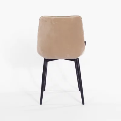 Стул Толедо бежевый бархат чёрные ножки 51X58X83 CM 5