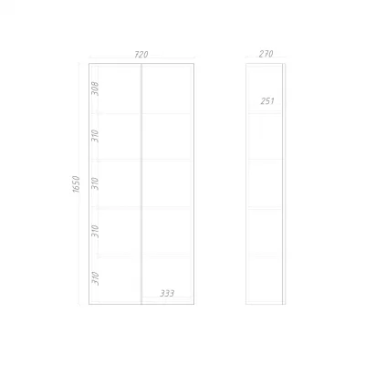 Шкаф подвесной ML353 6