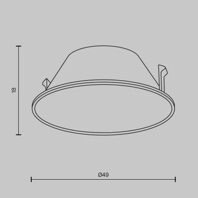Комплектующие Downlight Wise черные 4