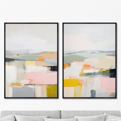 Набор из двух постеров на холсте Landscape Collection 75X105 / 75X105 CM 8