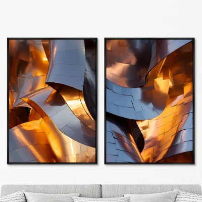 Набор из двух постеров на холсте Form light and shadows 75X105 / 75X105 CM 8