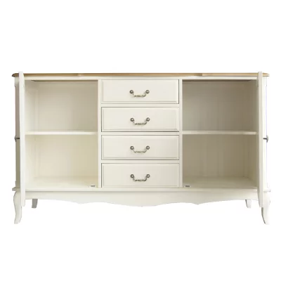 Бежевый комод Леонтина с дверками и ящиками 160X42X91 CM 15