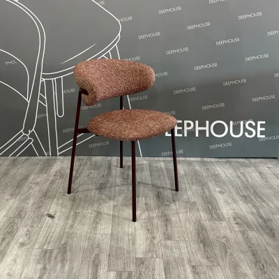 Стул Феррара бордовая ткань бордовые металлические ножки 59X58X81 CM 9