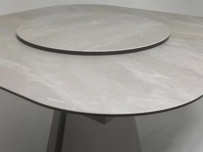 Раскладной обеденный стол RUBEN 132 TL-109 серый мрамор 132X76 CM 4