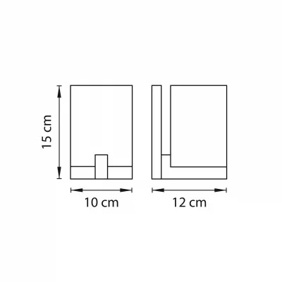 Настенное декоративное освещение Qubica 10X12X15 CM 5