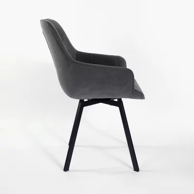 Стул Авиано вращающийся темно-серый бархат 57X60X87 CM 3