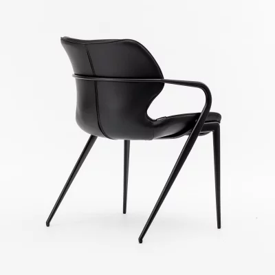 Стул Мангейм черная экокожа ножки черные 55X63X81 CM 4