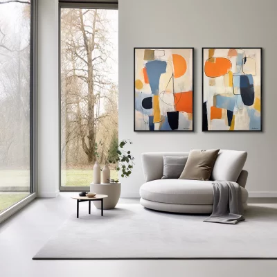 Набор из двух постеров на холсте Two of them 75X105 / 75X105 CM 4