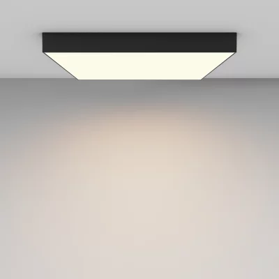 Потолочный светильник Zon черный квадратный 600x600 4