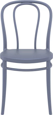 Стул пластиковый Victor 42X55X58 CM серый 4