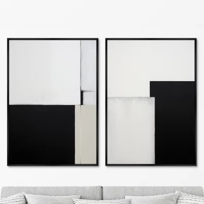 Набор из двух постеров на холсте Color saturation 75X105 / 75X105 CM 8