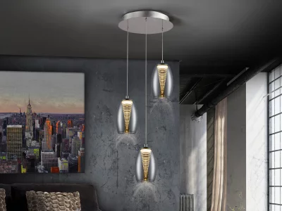 Подвесной светильник Nebula 3L LED хром 32X85 CM 4