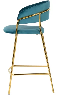 Стул полубарный Turin 60X52X95 CM бирюзовый 4
