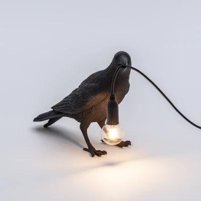 Настольная лампа Bird Waiting Black 3