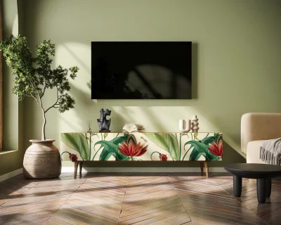 Комод Berber с ящиками низкий под TV 180X45X50 CM 4