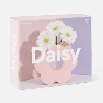 Ваза для цветов daisy, 20 см, розовая 10
