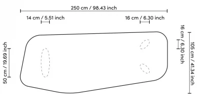 Обеденный стол Flemings 250X105X77 CM 9