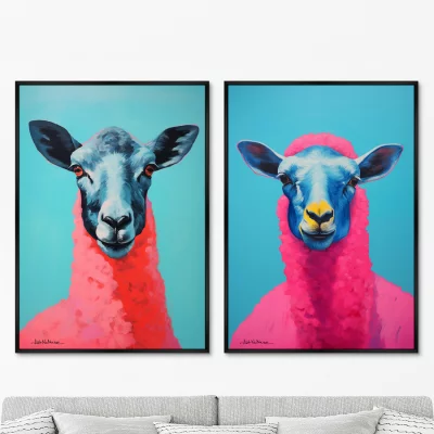 Набор из двух постеров на холсте The Sheep 75X105 / 75X105 CM 8