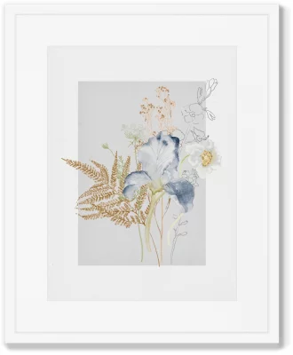 Набор двух постеров Floral set in pale shades 42X52 / 42X52 CM 3