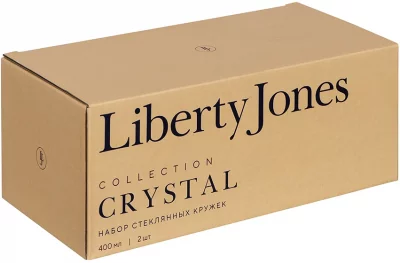 Набор из двух стеклянных кружек Сrystal 400 ml 4