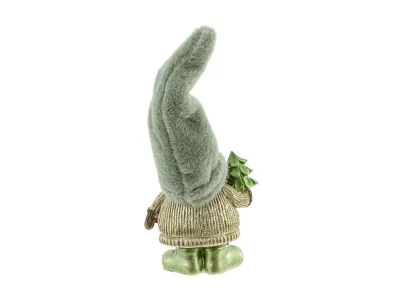 Декоративная фигурка гнома с елкой 20 CM 4