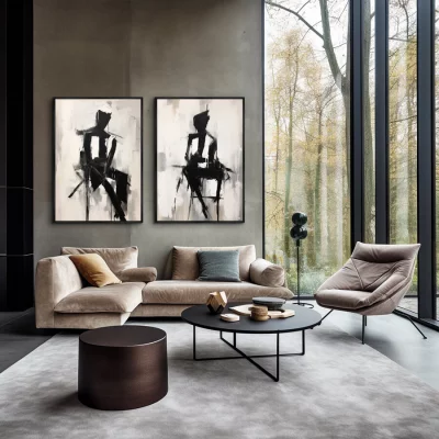 Набор из двух постеров на холсте Those Two 75X105 / 75X105 CM 4