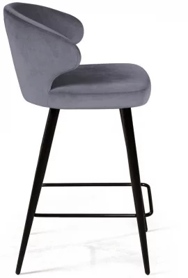 Стул полубарный Richard 51X51X91 CM серый 4