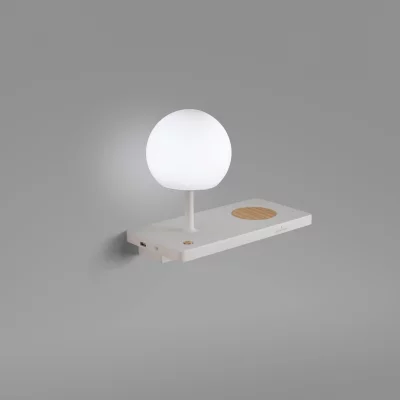 Бра с полкой Niko Right LED белое 7W 3000K 30X22 CM 5
