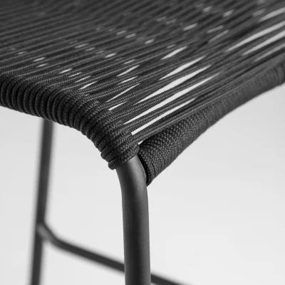 Барный штабелируемый стул Lambton 53X53X100 CM чёрный 4