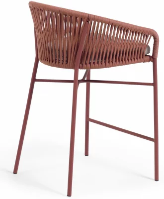Барный стул Yanet 55X50X85 CM терракотового цвета 3