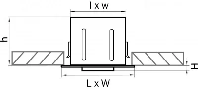 Встраиваемый светильник Cardano 30X11X5 CM 4