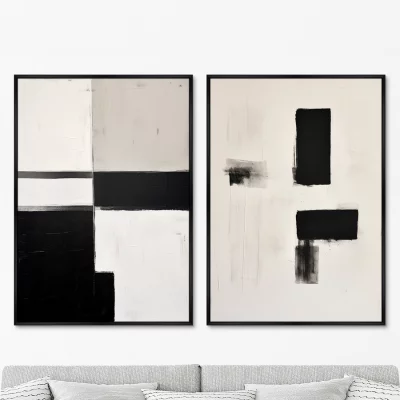 Набор из двух постеров на холсте Geometry of color 75X105 / 75X105 CM 8