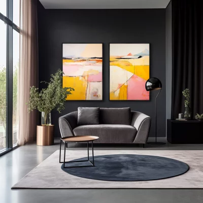 Набор из двух постеров на холсте Landscape Collection Valley of Pyrimids 75X105 / 75X105 CM 4