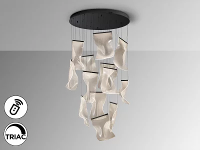 Люстра Velos черная DIMABLE 85X40 CM 12