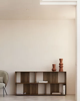 Набор из 4 модульных стеллажей Litto из шпона дуба 168X30X76 CM 3