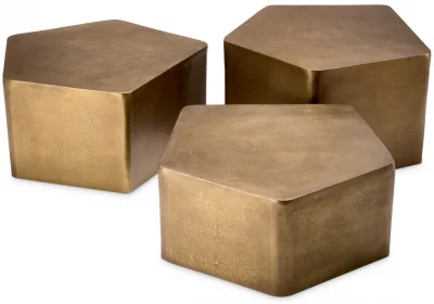 Набор из трёх столиков Veenazza 66X67X31 / 69X73X36 / 63X66X40 CM 4