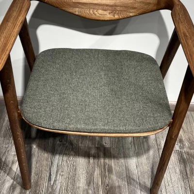 Подушка для стула Монако зеленая ткань 48X45X3 CM 5