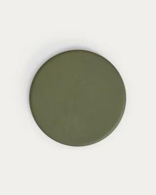 Высокий круглый уличный стол Esilda с зелёной бетонной столешницей 70X99.5 CM 4